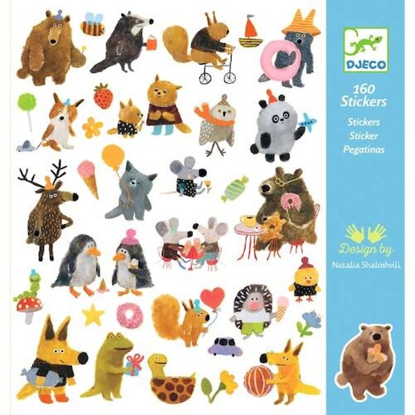 Djeco stickers fluffy friends