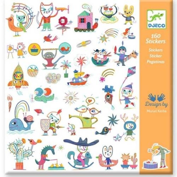 Djeco stickers krant