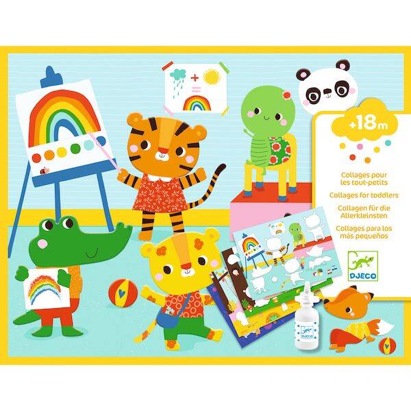 Djeco collages maken voor kleintjes