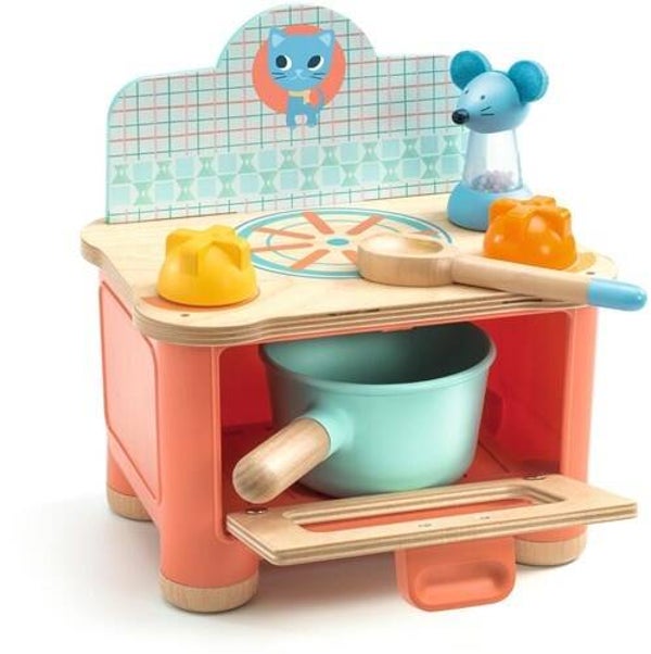 Djeco mini speelgoedkeuken kitten cooker