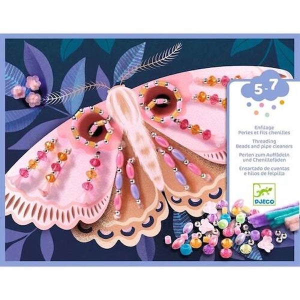 Djeco kmutselset rijgkralen nachtvlinder