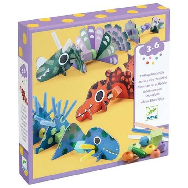 Djeco knutselset rijgen verschrikkelijke dino's