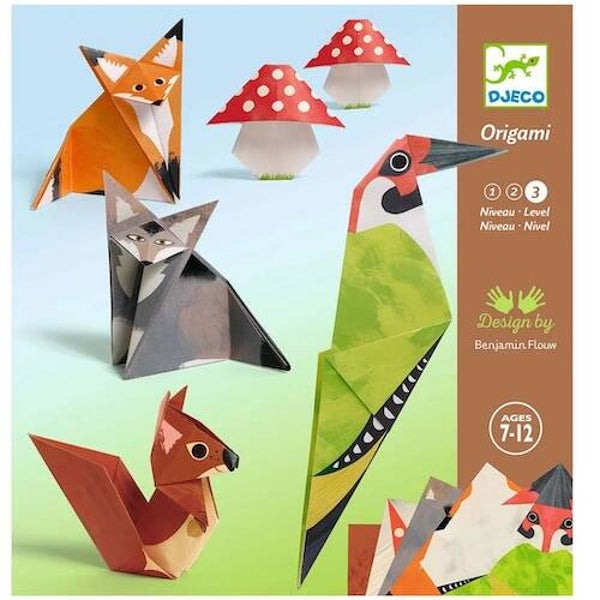 Djeco origami boswandeling