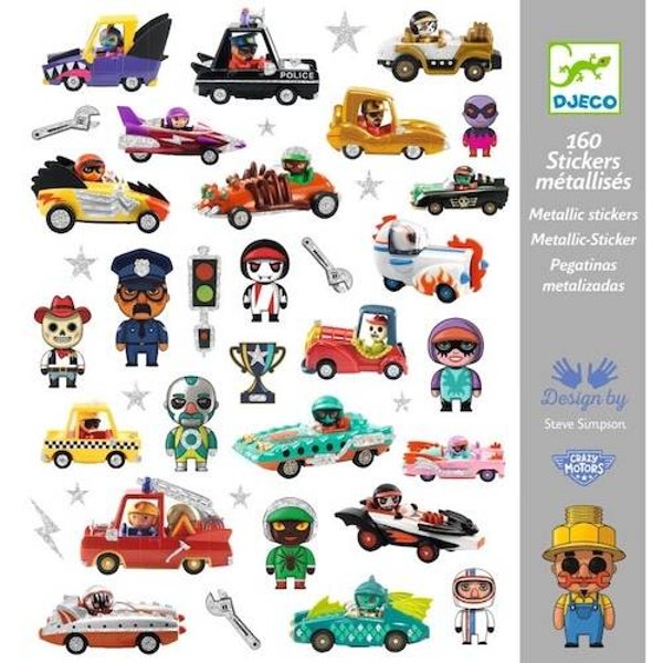 Djeco stickers crazy motors