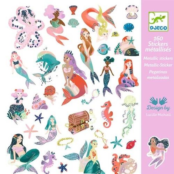 Djeco stickers glinsterende zeemeerminnen