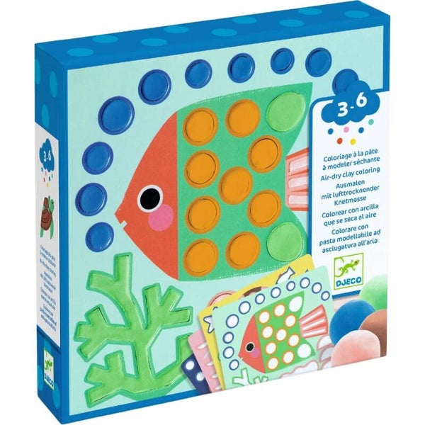 Djeco knutselset kleuren met klei cheeky underwater