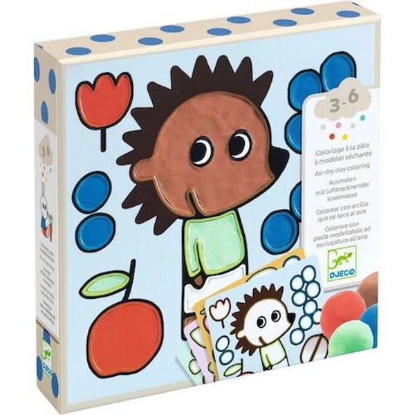 Djeco knutselset kleuren met klei naughty garden friends