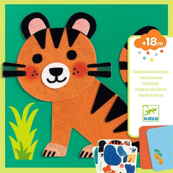 Djeco knutselset vilten collage dieren