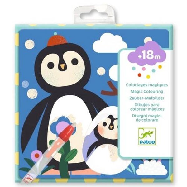 Djeco magisch kleuren met water babydieren over de hele wereld