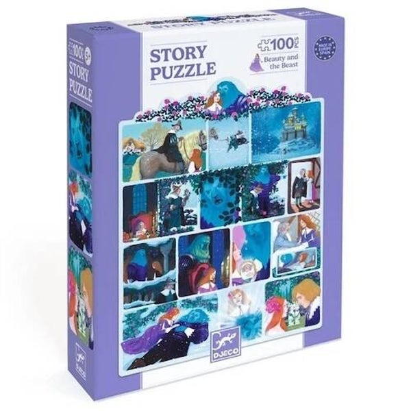 Djeco verhalen puzzel Belle en het beest (100 stukjes)