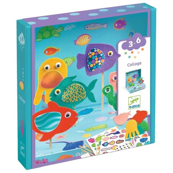 Djeco knutselset collage happy aquarium