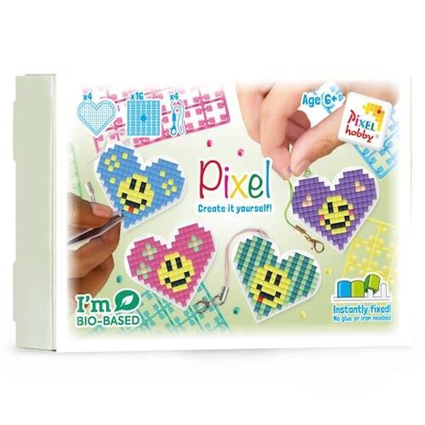 Pixelhobby medaillon heart box smileys