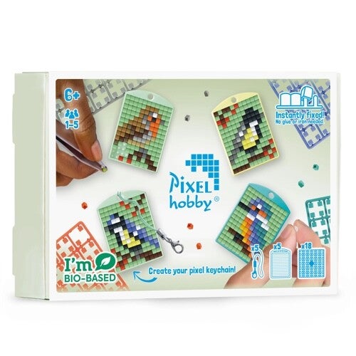 Pixelhobby medaillon box vogels