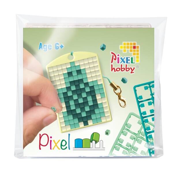Pixelhobby keyring schildpad