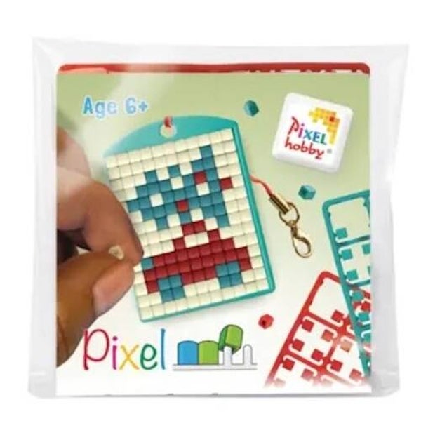 Pixelhobby keyring kerstauto