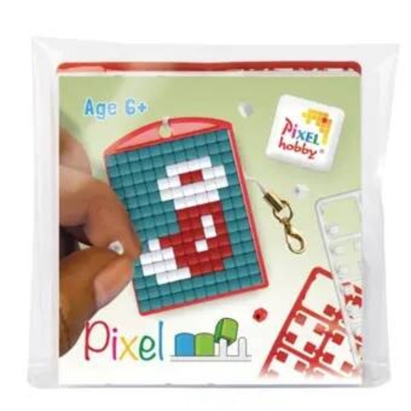 Pixelhobby keyring kerstsok