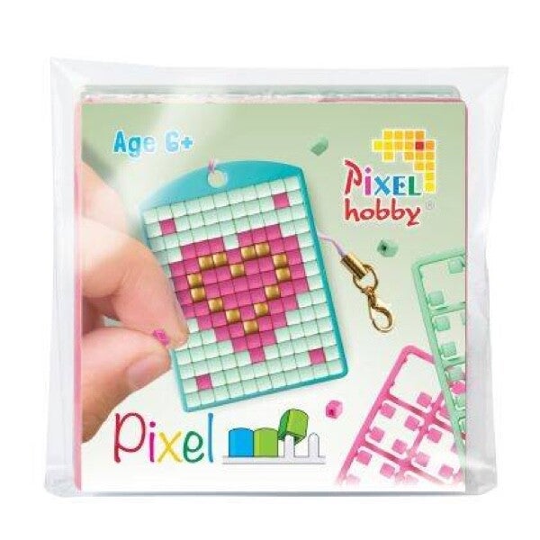 Pixelhobby keyring hartje