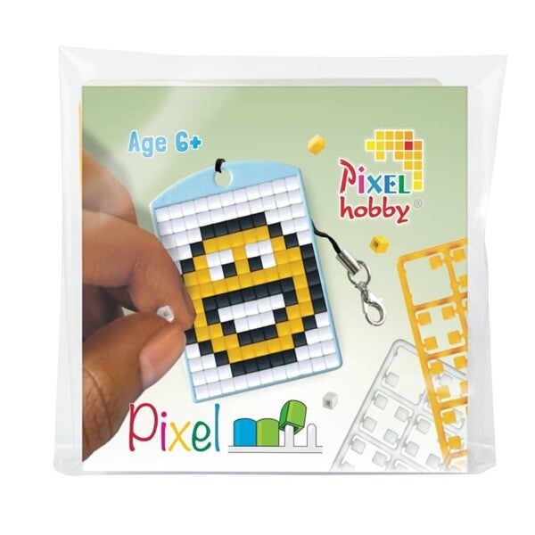 Pixelhobby keyring smiley