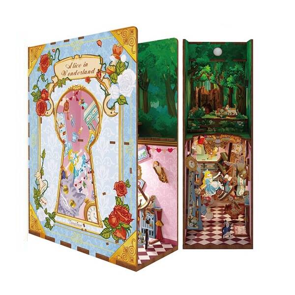 Tonecheer book nook alice in wonderland