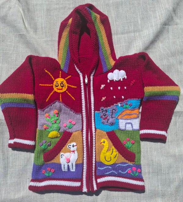 100% Wollen vestje Peru