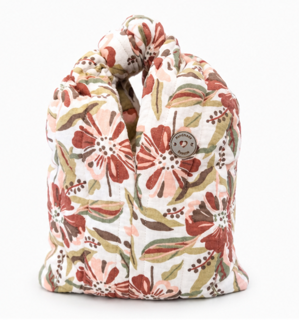 Geknoopte handtas Flowers