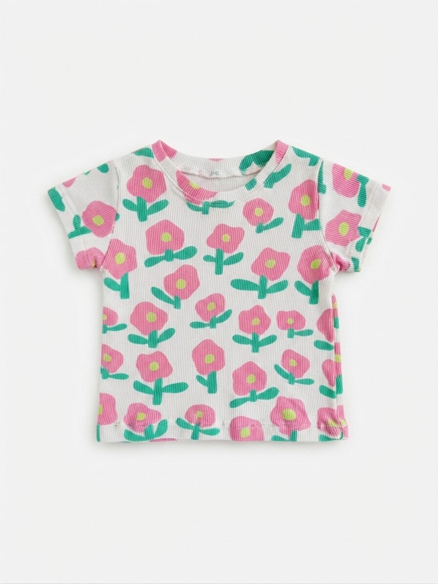 T-shirt rib Flora