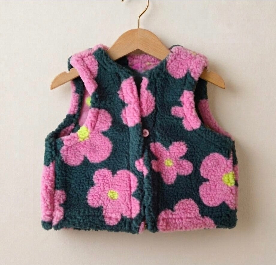 Gilet Flora Rosa