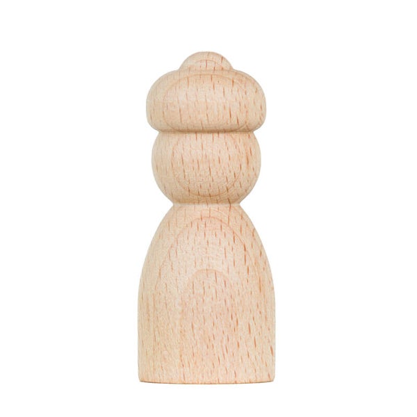 Kegelpoppetje met Eikelhoedje 7cm