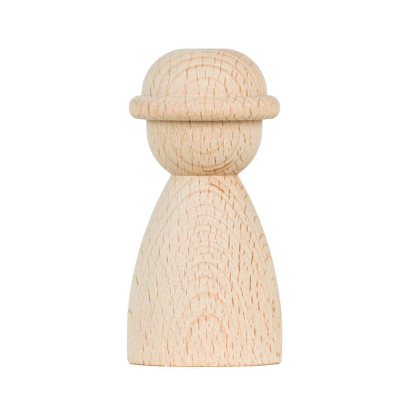 Poppetje met hoed 6,8cm