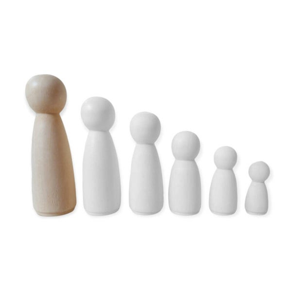 Kegelpoppetje Vrouw 9cm