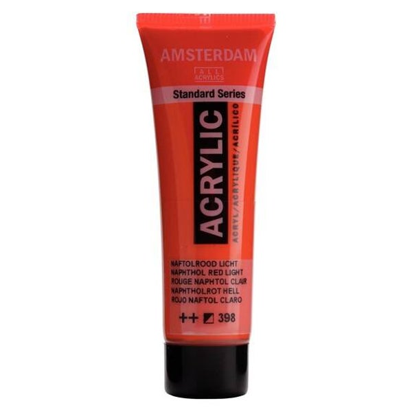 Talens Amsterdam Acrylverf 20ml, Naftolrood Licht (398)
