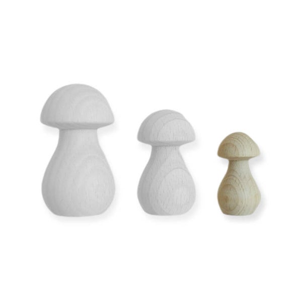 Paddenstoel Klein (Gebleekt) 3,9cm