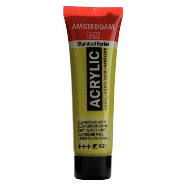 Talens Amsterdam Acrylverf 20ml, Olijfgroen Licht (621)