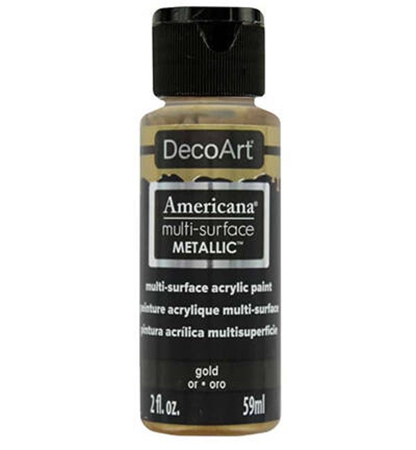 DecoArt Americana Multi-Surface Metallic 59ml, Gold
