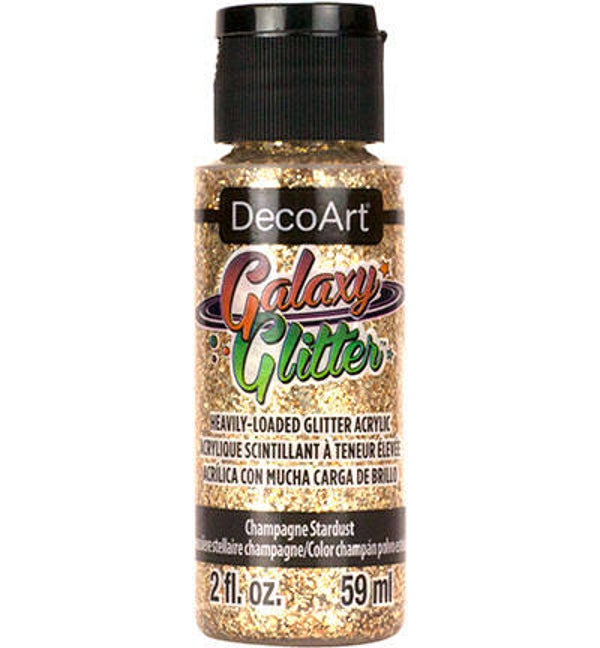 DecoArt Galaxy Glitter 59ml, Champagne Stardust