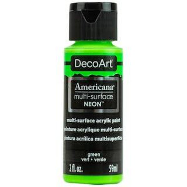 DecoArt Americana Multi-Surface Neon 59ml, Green