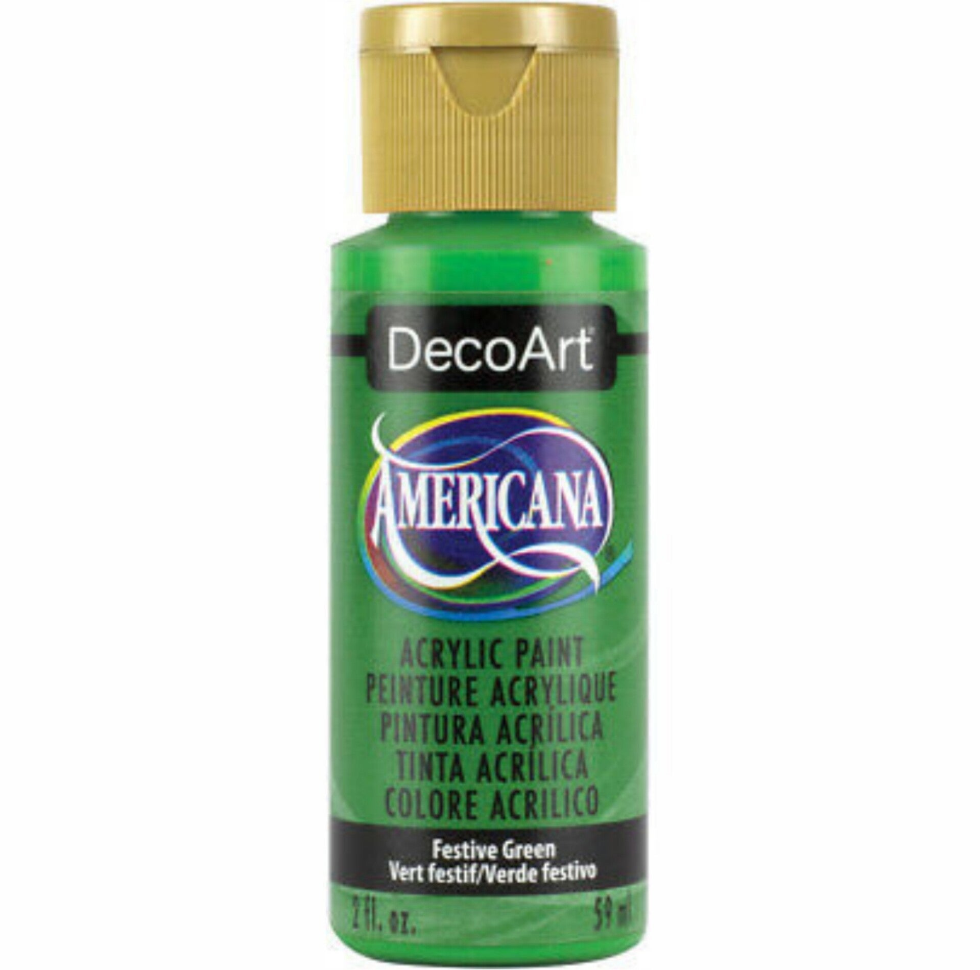 DecoArt Americana Acrylverf 59ml, Festive Green