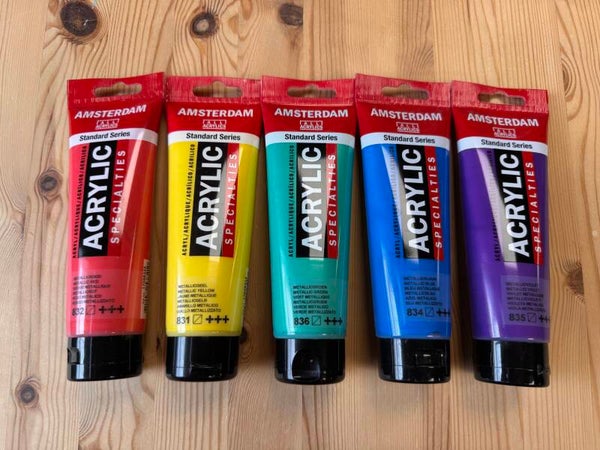 5 Tubes Talens Amsterdam Metallic (5 x 120ml)