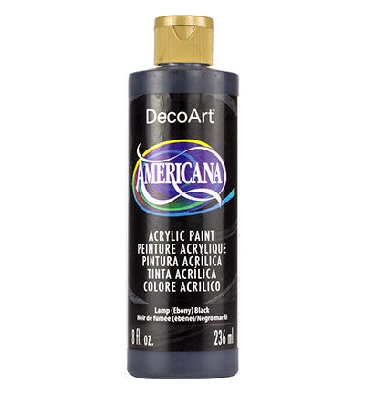 DecoArt Americana Lamp (Ebony) Black 236ml - voordeel formaat