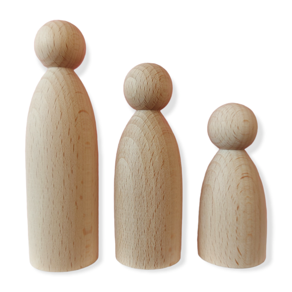 Kegelpoppetje Bol/Lang 8cm