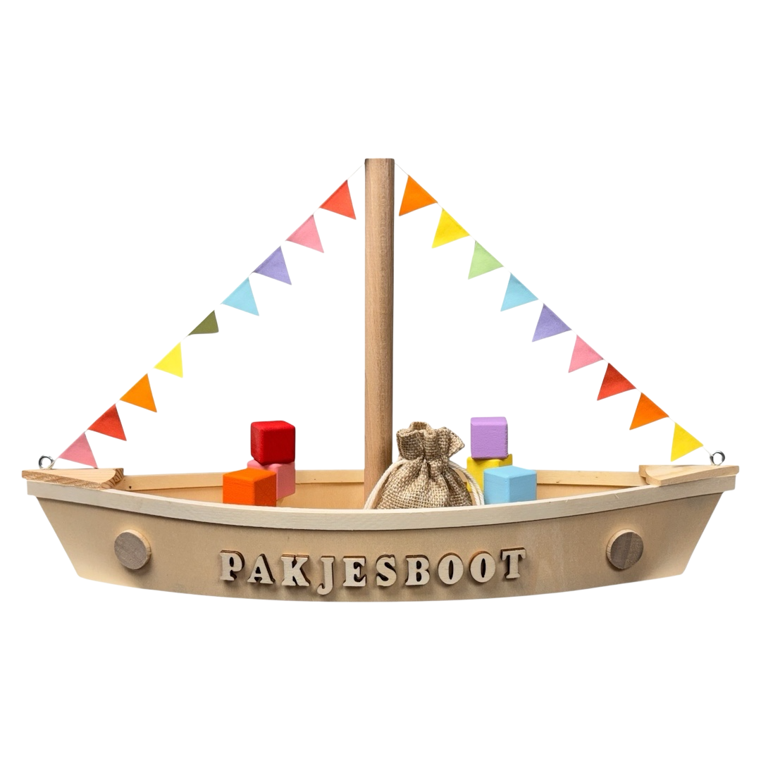 Luxe Houten Pakjesboot (do-it-yourself set)