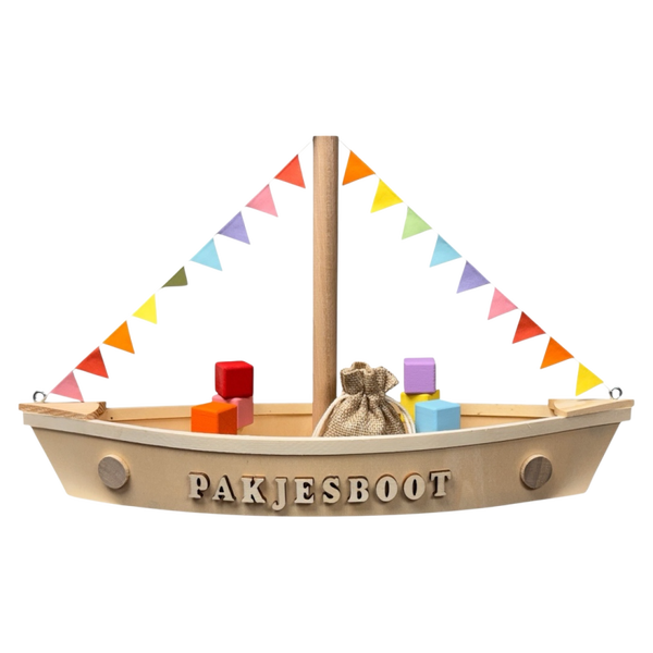 Luxe Houten Pakjesboot (do-it-yourself set)