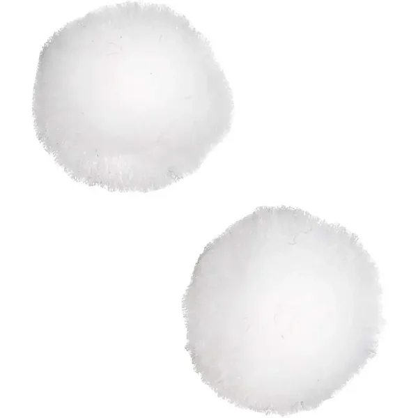 Witte pompons 20mm (100 stuks)