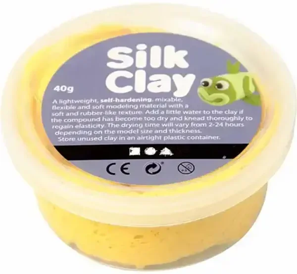 Silk Clay 40gr, Geel