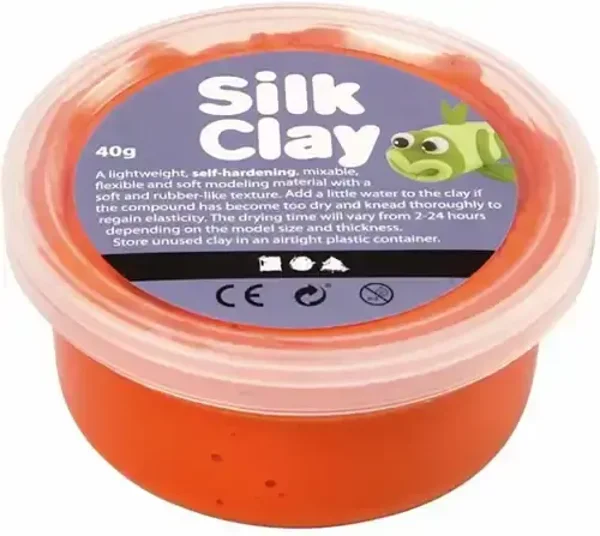 Silk Clay 40gr, Oranje