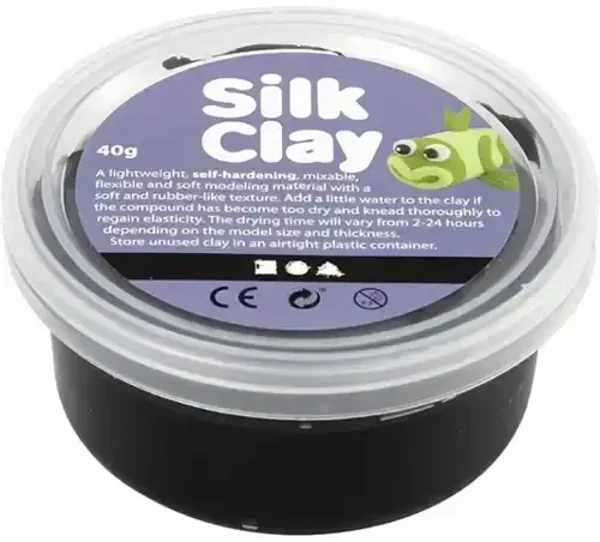 Silk Clay 40gr, Zwart
