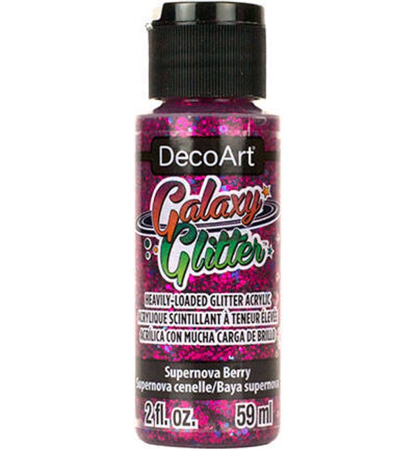 DecoArt Galaxy Glitter 59ml, Supernova Berry