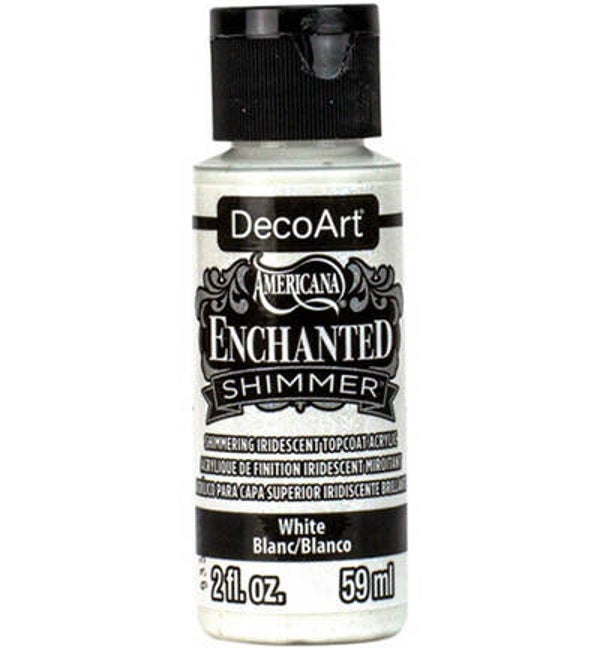 DecoArt Americana Enchanted Shimmer 59ml, White