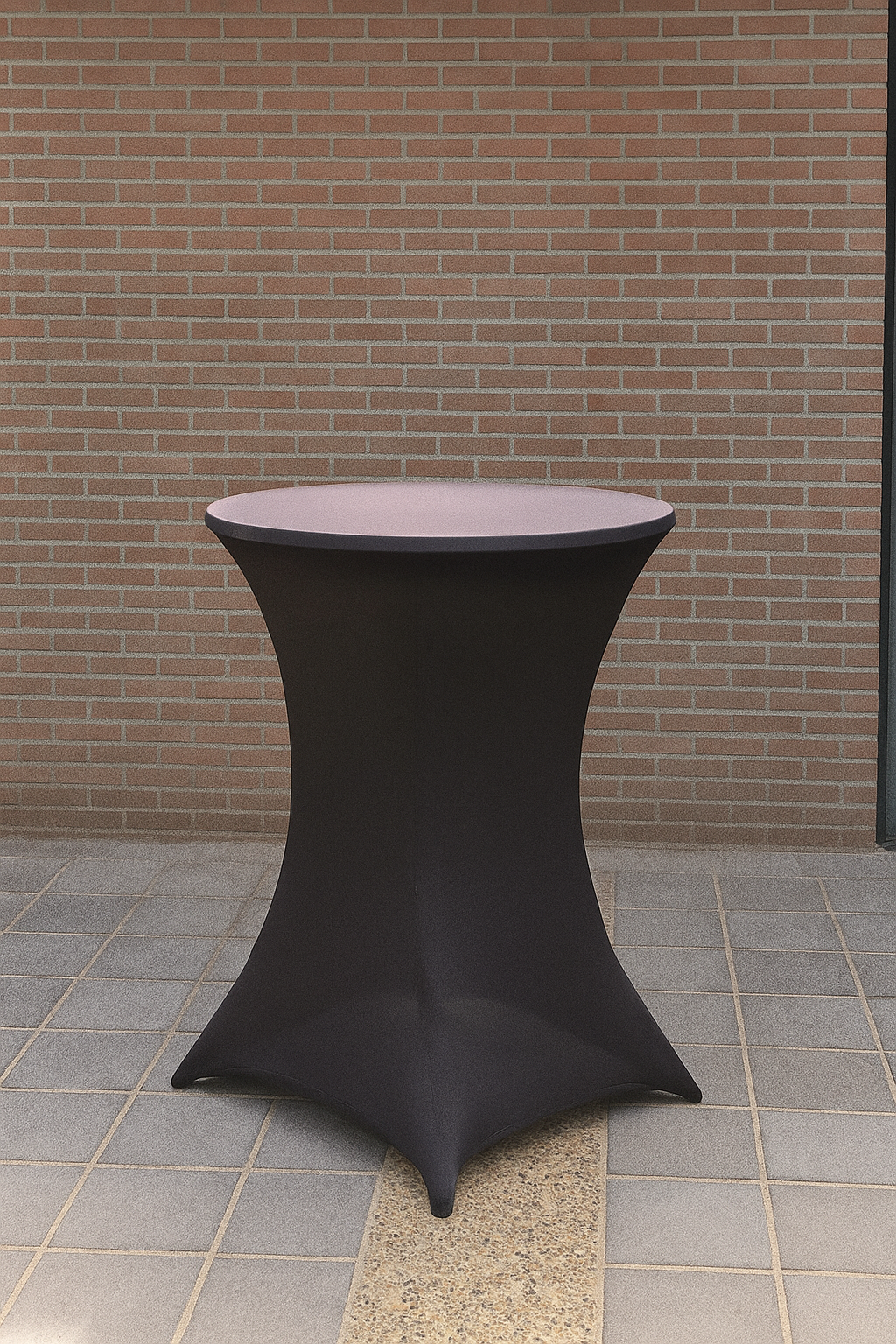 Statafel met zwarte hoes