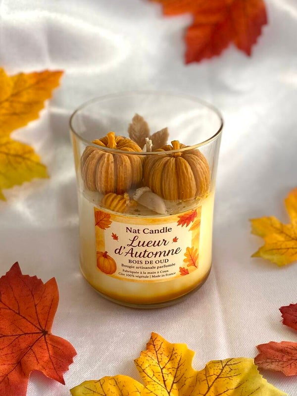 Bougie parfumée – Lueur d’Automne (Bois de Oud)